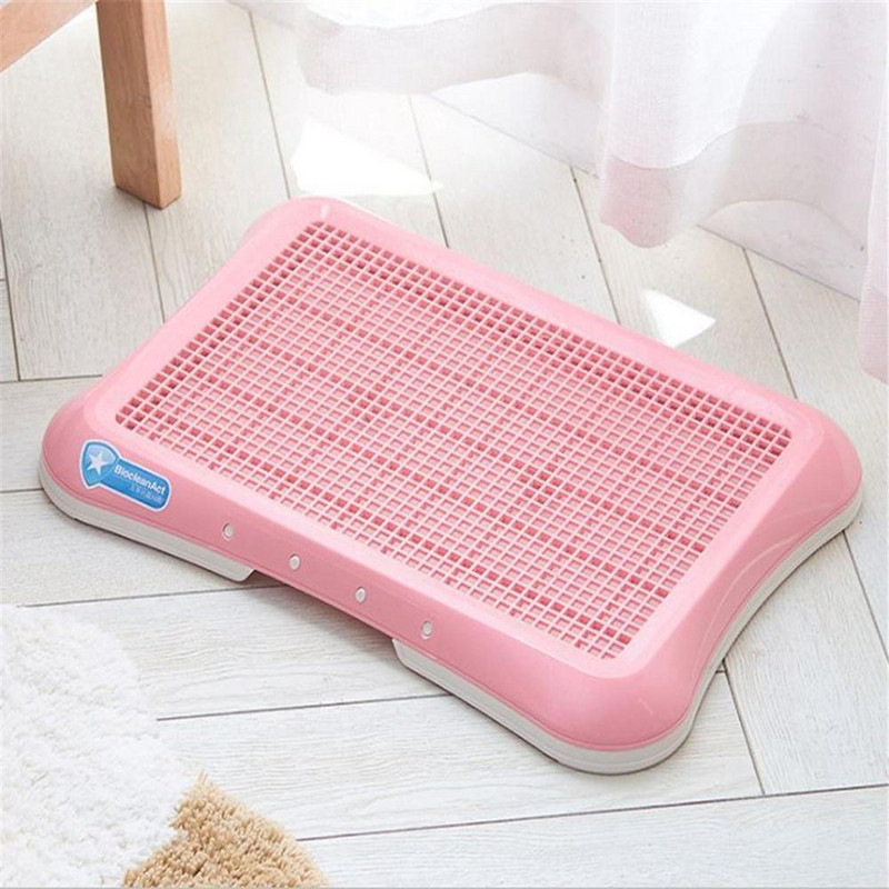 Преносима пластмасова тава за домашно куче, котешка тоалетна, гърне, писоар, купа, тоалетна за обучение на пикаене, лесна за почистване Продукт за домашни любимци, малко, голямо куче