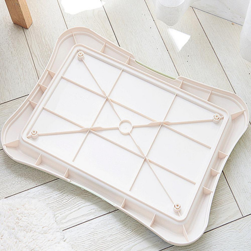 Преносима пластмасова тава за домашно куче, котешка тоалетна, гърне, писоар, купа, тоалетна за обучение на пикаене, лесна за почистване Продукт за домашни любимци, малко, голямо куче