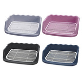 Suņu podiņa paplāte kucēnu apmācībai ar aizsargsienu katrā pusē Nr