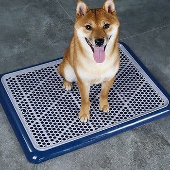 Преносимо куче за домашни любимци Toliet Training Plastic with Pillar Toilet Mat Training Potty Pad Tray Toilet Trainer Pad Dog Cat Cleaning Supp