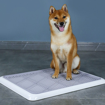 Преносимо куче за домашни любимци Toliet Training Plastic with Pillar Toilet Mat Training Potty Pad Tray Toilet Trainer Pad Dog Cat Cleaning Supp