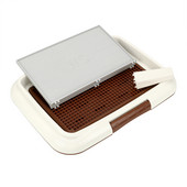 Kisállat-vécé kiskutya alomtálca pisilikiképző WC rácsos kutyavécé bili kisállat-termék Könnyen tisztítható ágytálca