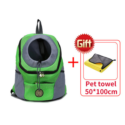 Раница за кучета Котка Аксесоари за домашни любимци Раница за куче Котка Извън раница Пътна дишаща мрежеста чанта с двойно рамо Преносима