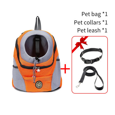 Раница за кучета Котка Аксесоари за домашни любимци Раница за куче Котка Извън раница Пътна дишаща мрежеста чанта с двойно рамо Преносима