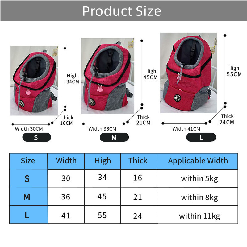 Раница за кучета Котка Аксесоари за домашни любимци Раница за куче Котка Извън раница Пътна дишаща мрежеста чанта с двойно рамо Преносима