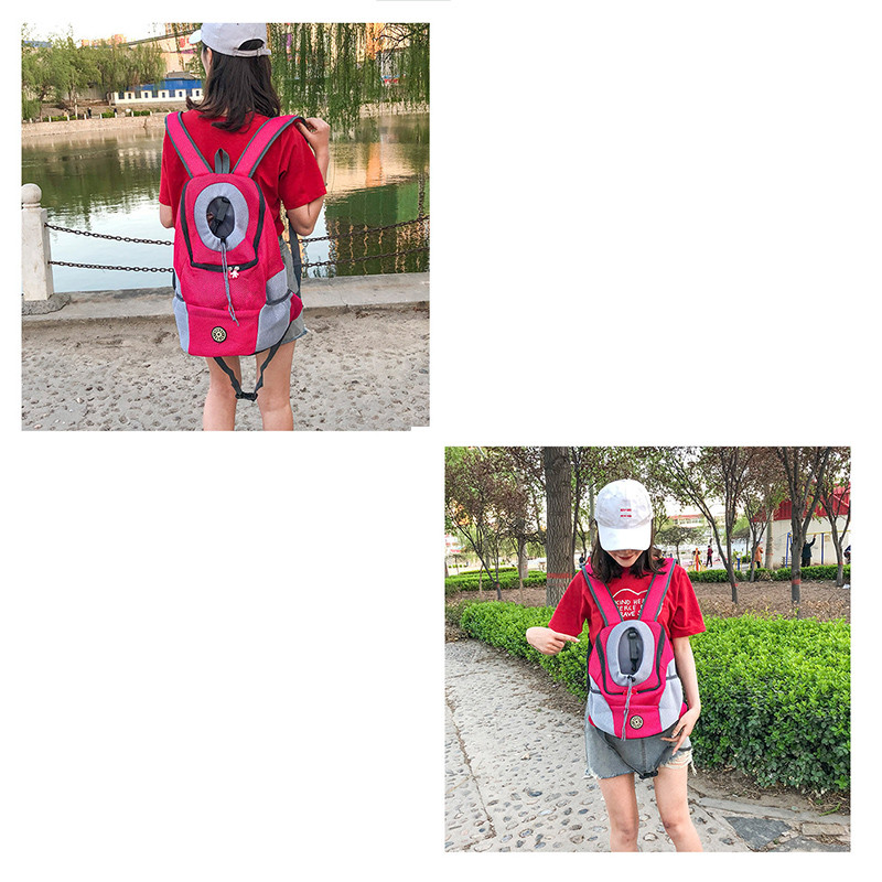 Раница за кучета Котка Аксесоари за домашни любимци Раница за куче Котка Извън раница Пътна дишаща мрежеста чанта с двойно рамо Преносима