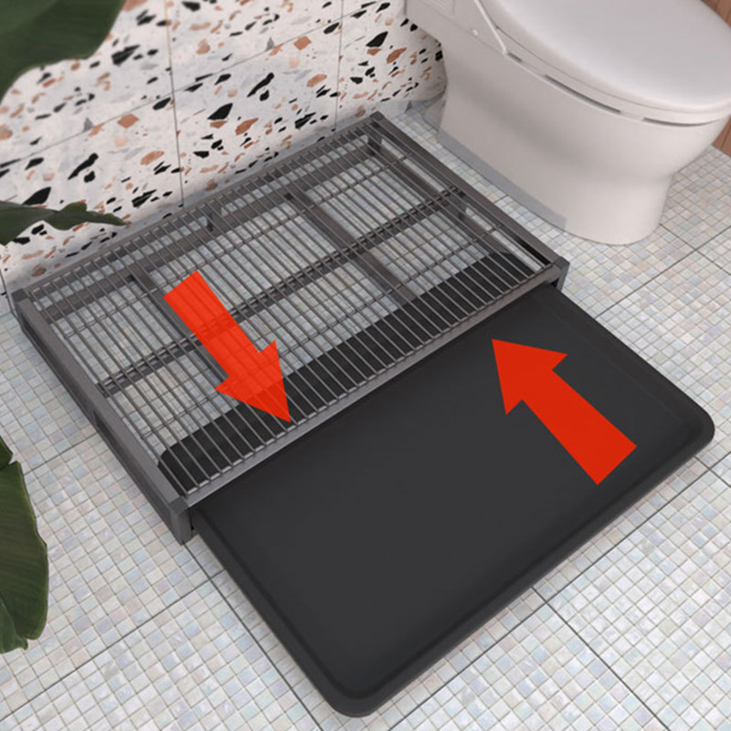 DogToilet Вътрешна тоалетна за кучета Кутии за отпадъци от неръждаема стомана за големи кучета Тоалетни за обучение на пясъчни басейни Инструменти за почистване на домашни любимци