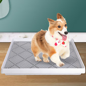 Noņemama Pet Toliet apmācības plastmasa ar stabu tualetes paklājiņu suņu paliktņu paliktnis tualetes trenažieris mājdzīvnieku tīrīšanas piederumi