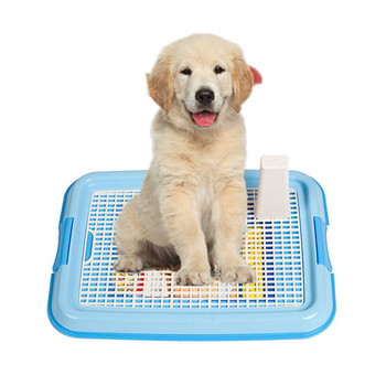 Тоалетна подложка за многократна употреба Puppy Dog Plastic Mesh Pet Dog Training Toalet Tray Indoor Dog Cat Poop Toalet Box for Small Dog Cleaning