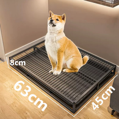 Šunų tualetas Vidinis šunų kraiko dėžės Nerūdijančio plieno tualetai dideliems šunims Valymo mokymas šuniukų tualetai Plaunami šunų tualetai