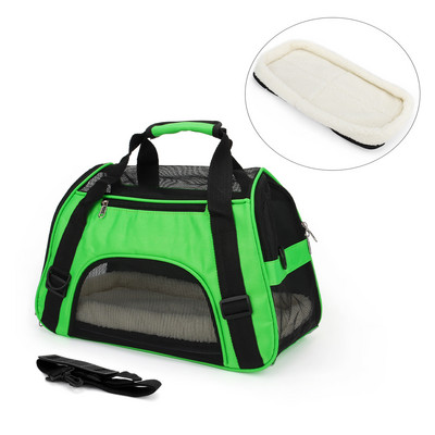 Mīkstas virsmas mājdzīvnieku pārnēsāšanas kaķu soma āra ceļojumiem, elpojošs mājdzīvnieku rokassomu pārvadātājs suņiem ar paliktni