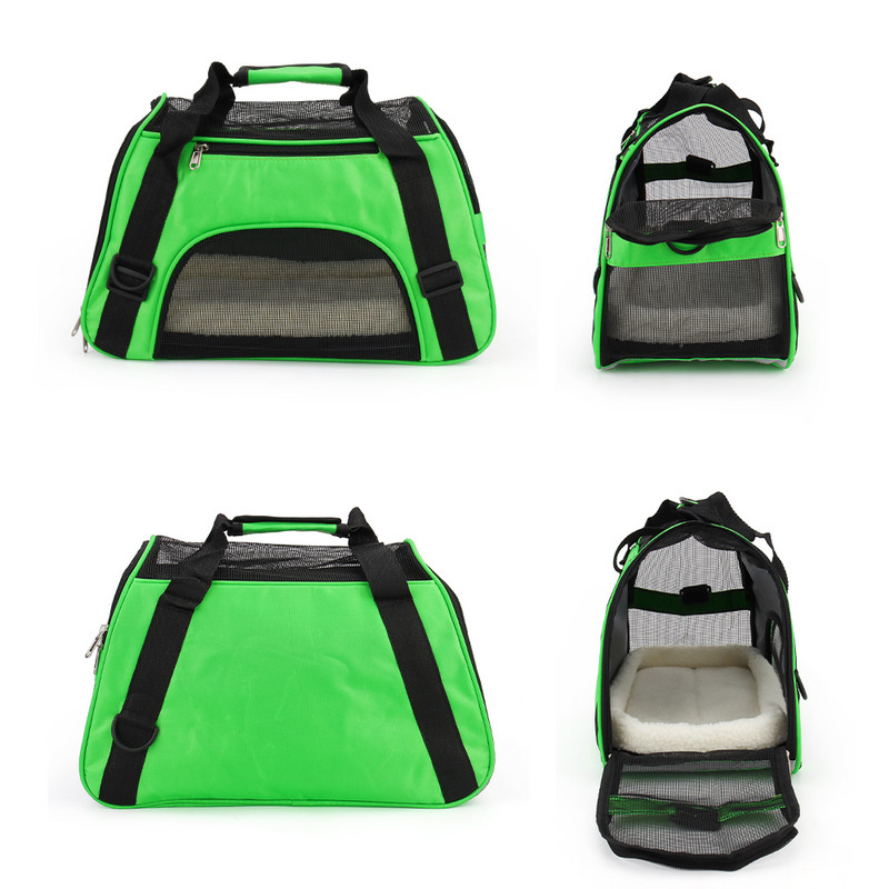 Mīkstas virsmas mājdzīvnieku pārnēsāšanas kaķu soma āra ceļojumiem, elpojošs mājdzīvnieku rokassomu pārvadātājs suņiem ar paliktni