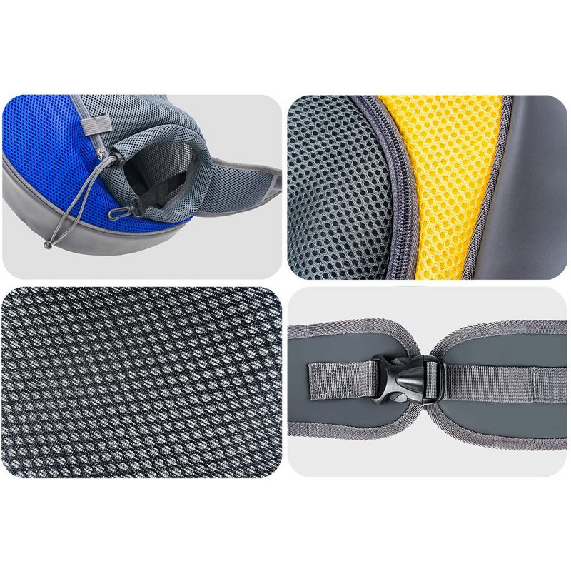 Pretty&Better Prozračna nosiljka za pse Vanjska putna torbica Mrežasta torba za rame Sling Putna torba za kućne ljubimce Nosiljka za štene mačke