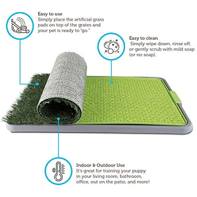 Mājdzīvnieku pakaišu kastes apmācības paliktņi kucēniem iekštelpu zālienā Fresh viltus lieveņa zāliena tualetes paklājs Vannas istabas paplāte suņu dresētāja balkona paklājiņi