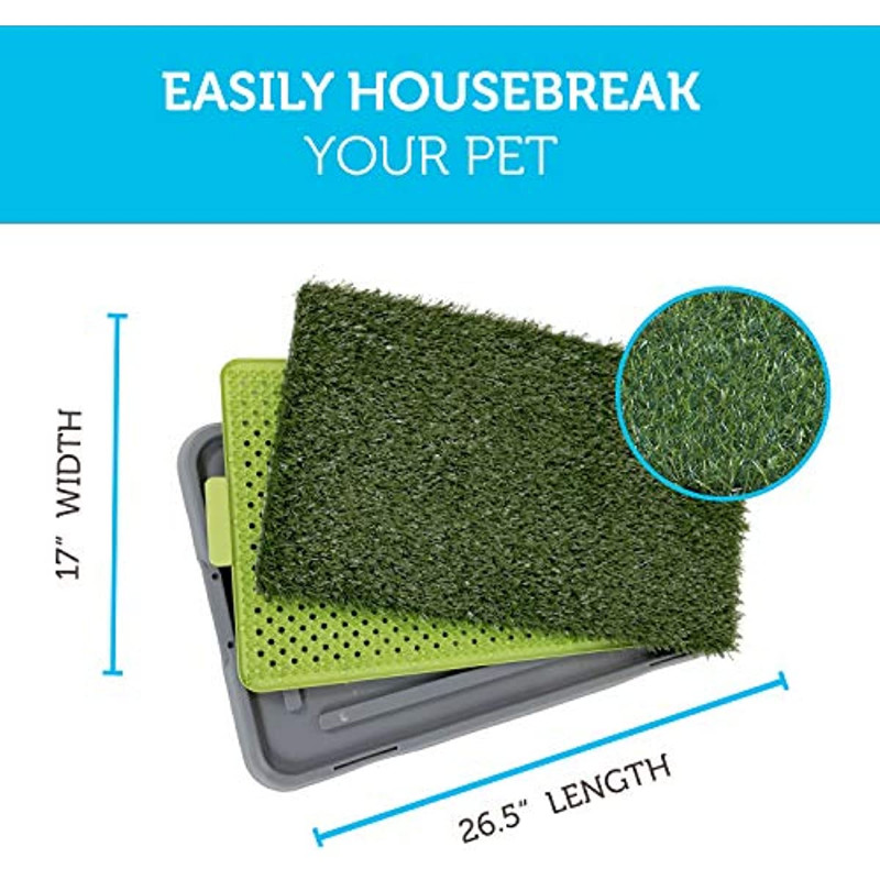 Mājdzīvnieku pakaišu kastes apmācības paliktņi kucēniem iekštelpu zālienā Fresh viltus lieveņa zāliena tualetes paklājs Vannas istabas paplāte suņu dresētāja balkona paklājiņi