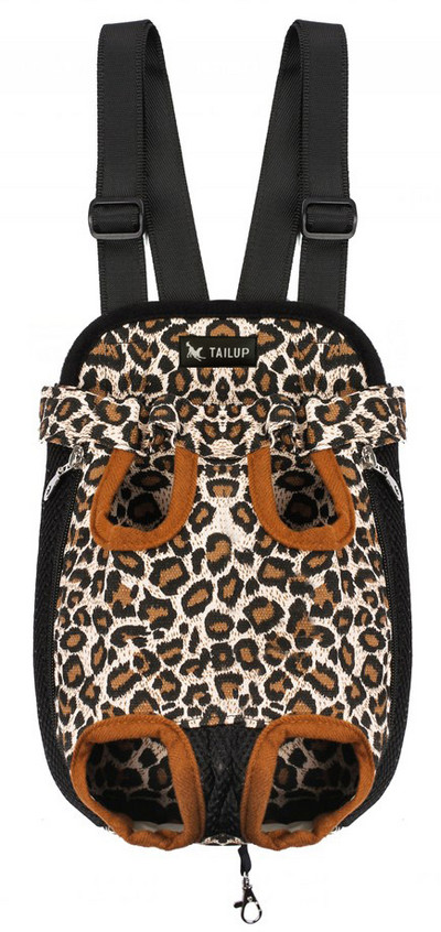 TAILUP Jesenska i zimska traper prednja torba za nošenje kućnih ljubimaca na dva ramena, prošivena, mekana, kratka, plišana