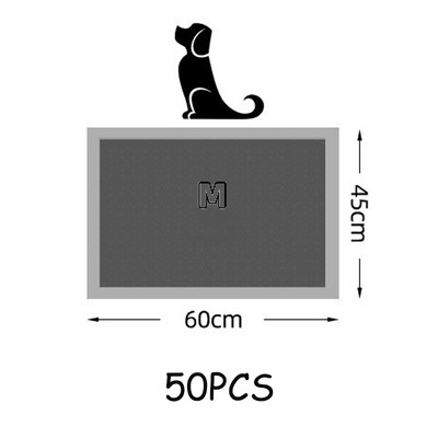Jastučići za mokrenje Super upijajuća podloga za pelene za treniranje za mačke Podloga za pelene za pse Bambus ugljen 100 jedinica Pelene za pse za jednokratnu upotrebu