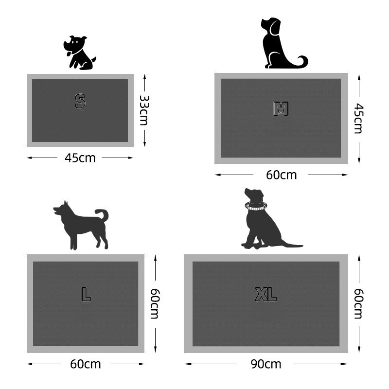 Jastučići za mokrenje Super upijajuća podloga za pelene za treniranje za mačke Podloga za pelene za pse Bambus ugljen 100 jedinica Pelene za pse za jednokratnu upotrebu