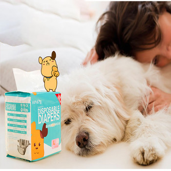 10 τμχ Πάνες σκύλου για σκύλους Παντελόνι υγιεινής για αρσενικό σκύλο με ζαρτιέρες Μικρές πάνες για κατοικίδια μιας χρήσης Πάνες Doggie