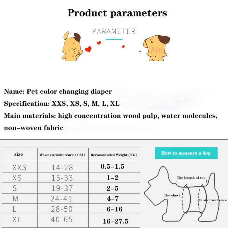 10 komada Pelene za pse Pelene za pse Muški psi Higijenske hlače s tregerima Jednokratni jastučići za male kućne ljubimce Pelene za pse