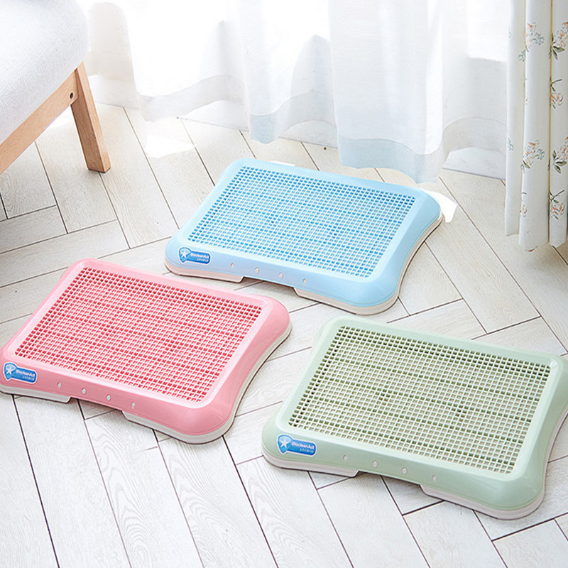 Pārnēsājama suņu apmācības tualete Plastmasas paplāte iekštelpu suņu podiņa pakaišu kastes kucēnu paliktnis Viegli tīrāms urīnceļu dresētājs urinēšanas paliktnis mājdzīvnieku piederumi