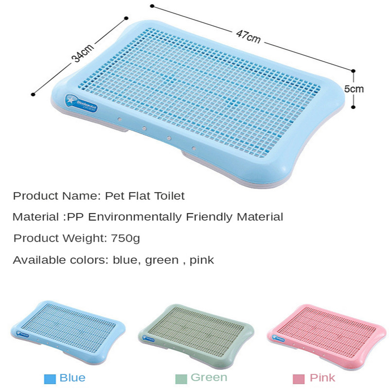 Pārnēsājama suņu apmācības tualete Plastmasas paplāte iekštelpu suņu podiņa pakaišu kastes kucēnu paliktnis Viegli tīrāms urīnceļu dresētājs urinēšanas paliktnis mājdzīvnieku piederumi