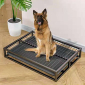 Suņu tualete nerūsējošā tērauda suņiem pakaišu kastes Mazgājamas tualetes suņiem Apmācības paklājs Iekštelpu suņu tualetes tīrīšanas rīks Mājdzīvnieku piederumi