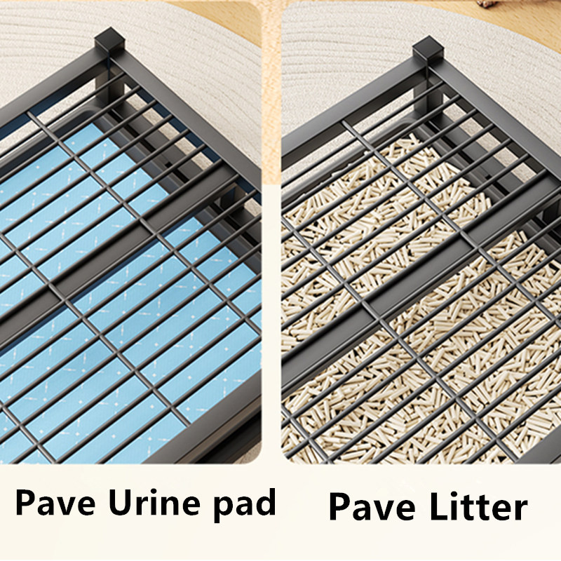 Suņu tualete nerūsējošā tērauda suņiem pakaišu kastes Mazgājamas tualetes suņiem Apmācības paklājs Iekštelpu suņu tualetes tīrīšanas rīks Mājdzīvnieku piederumi