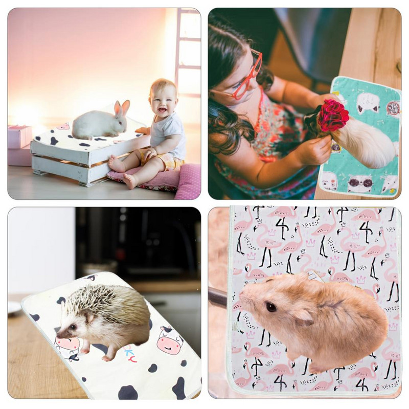 3 gab jūrascūciņu būru ieliktņi, absorbējoši jūrascūciņu urinēšanas spilventiņi, mazgājami un atkārtoti lietojami