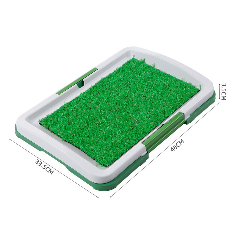 Suņu pakaišu kastes paliktnis, sintētiskās zāles sieta paplāte 3 slāņu mājdzīvnieku tualete suņiem lietošanai iekštelpās ārā