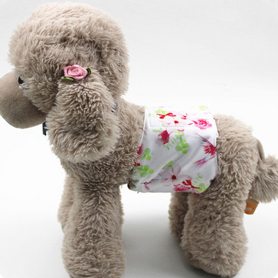 Cute Print Mājdzīvnieku audums Suņu autiņbiksītes Fizioloģiskās Bikses Kucēnu Šorti Apakšveļa Mazgājama Sieviešu suņu lāpstiņas Biksītes Mājdzīvnieku suņu kaķu apģērbi