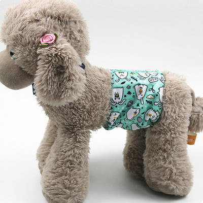 Cute Print Mājdzīvnieku audums Suņu autiņbiksītes Fizioloģiskās Bikses Kucēnu Šorti Apakšveļa Mazgājama Sieviešu suņu lāpstiņas Biksītes Mājdzīvnieku suņu kaķu apģērbi