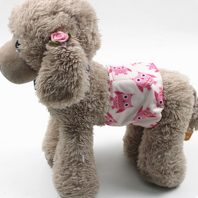 Cute Print Mājdzīvnieku audums Suņu autiņbiksītes Fizioloģiskās Bikses Kucēnu Šorti Apakšveļa Mazgājama Sieviešu suņu lāpstiņas Biksītes Mājdzīvnieku suņu kaķu apģērbi