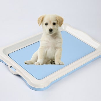Преносима подвижна тоалетна тава за обучение на кучета Вътрешно кученце Котешка тоалетна Кутия за домашни любимци Защита на пода Подложка Гърнета