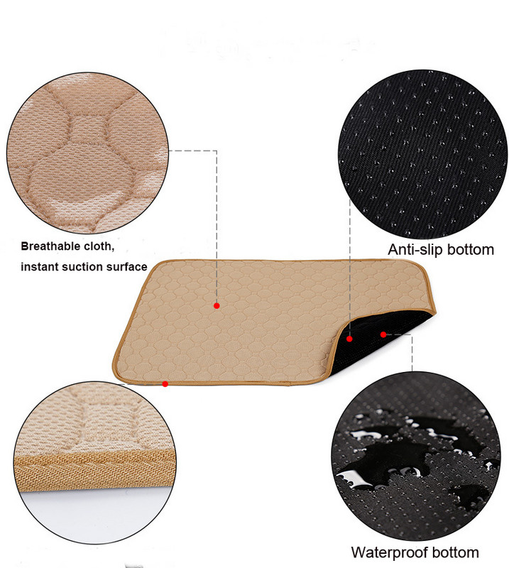 Naminių šunų įklotas vandeniui atsparus PVC sauskelnės mielo rašto vandens kačių šlapimo kilimėlis, daugkartinio naudojimo plaunamas šlapinantis čiužinys, apsaugantis sauskelnes šunims