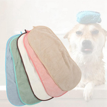 Πετσέτες μπάνιου για κατοικίδια, φιλικές προς το δέρμα, σούπερ απορροφητικές πετσέτες γρήγορου στεγνώματος με τσέπες χεριών για σκύλους γάτες