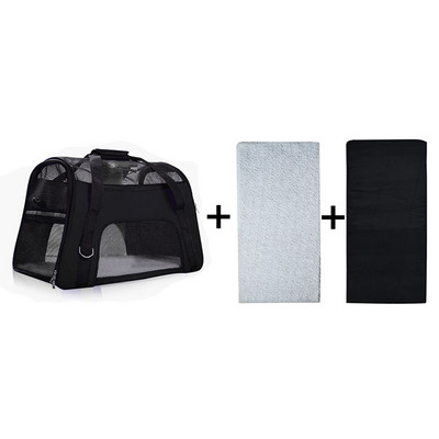 Suņu somas Pārnēsājamas suņu pārnēsāšanas somas Tīkla elpojošas somas maziem suņiem Salokāmas kaķu rokassomas Ceļojumu mājdzīvnieku soma transportēšanas soma