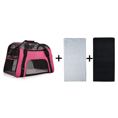 Suņu somas Pārnēsājamas suņu pārnēsāšanas somas Tīkla elpojošas somas maziem suņiem Salokāmas kaķu rokassomas Ceļojumu mājdzīvnieku soma transportēšanas soma