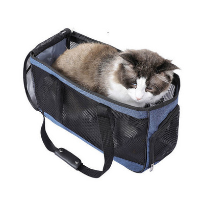 Jauna stila salokāms pārvadātājs mājdzīvniekiem, izvelkams suņu būris, elpojošs kaķu ligzda, pārnēsājama soma