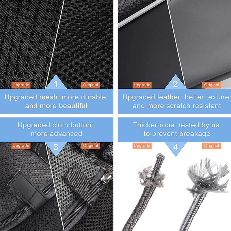 Чанта за носене на домашни любимци Слинг чанта за носене Преносима удобна дишаща чанта през рамо без ръце за малки домашни любимци Котка Куче