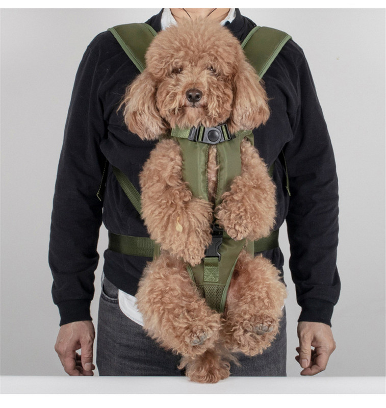 Раница за носене на кучета Висококачествена водоустойчива чанта за носене на кучета Регулируема пътна чанта за предни гърди Раница с ремъци за кучета за кучета Котки