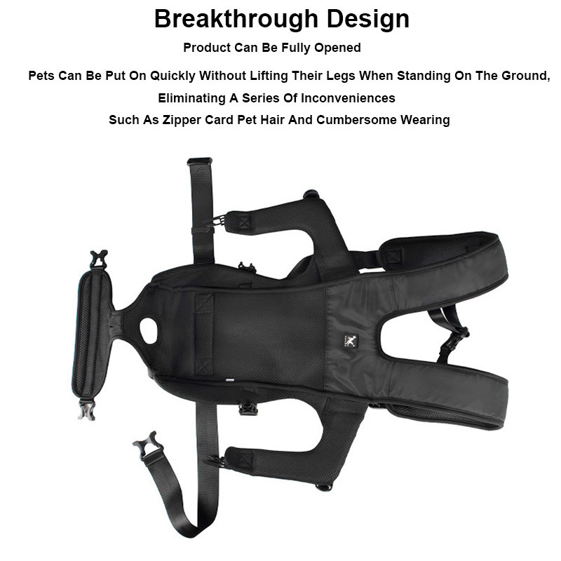 Раница за носене на кучета Висококачествена водоустойчива чанта за носене на кучета Регулируема пътна чанта за предни гърди Раница с ремъци за кучета за кучета Котки