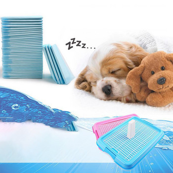 Pet Dog Cat Training Toilet Tray Mat Indoor Lattice Puppy Potty Bedpan Pee Pad Кучешки аксесоари за малки кучета Котки Продукти за домашни любимци