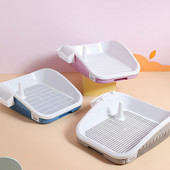 Prijenosna plitica za pse Sanitarna posuda Dresura pasa Tanjur za defekaciju Noćna posuda WC sa stupom Dvoslojna podloga za pse Oprema za kućne ljubimce