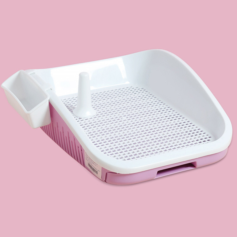 Prijenosna plitica za pse Sanitarna posuda Dresura pasa Tanjur za defekaciju Noćna posuda WC sa stupom Dvoslojna podloga za pse Oprema za kućne ljubimce