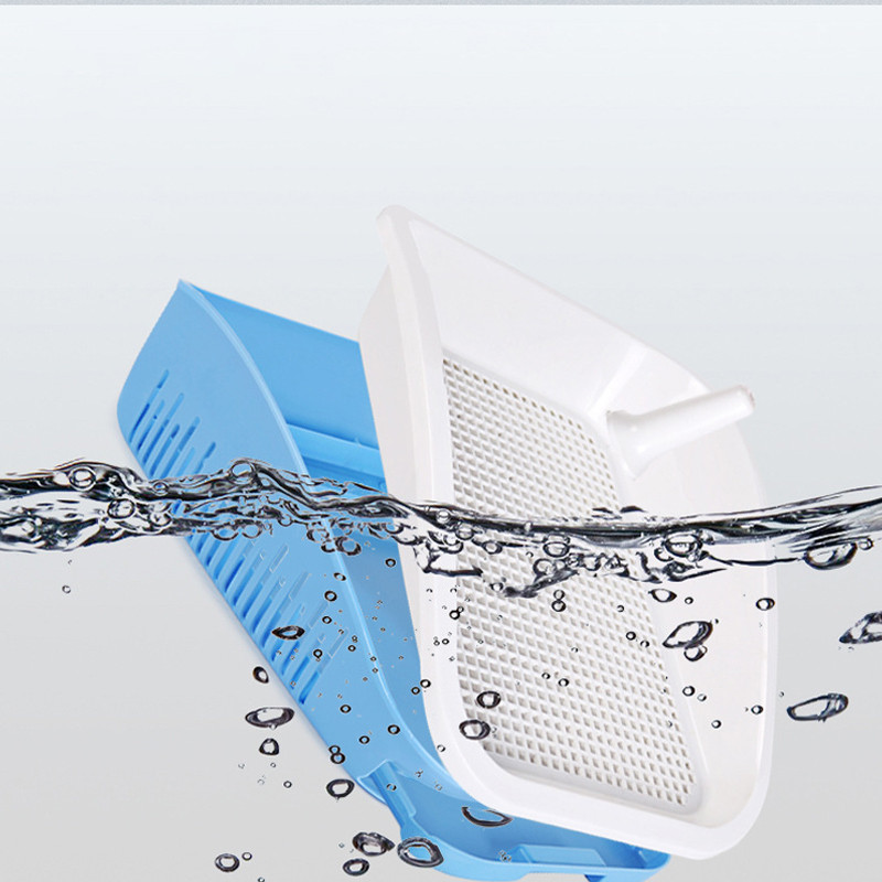 Prijenosna plitica za pse Sanitarna posuda Dresura pasa Tanjur za defekaciju Noćna posuda WC sa stupom Dvoslojna podloga za pse Oprema za kućne ljubimce