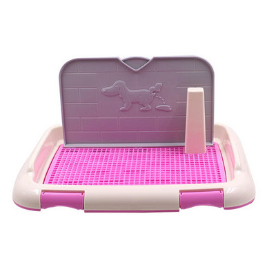 Dviejų sluoksnių naminių gyvūnėlių tinklelio tualeto kolonėlė su sieniniu vandeniu atspariu šuniuko šuniuko lovos indu, nešiojamu plokščiu naminių šunų tualeto mokomuoju padėklu