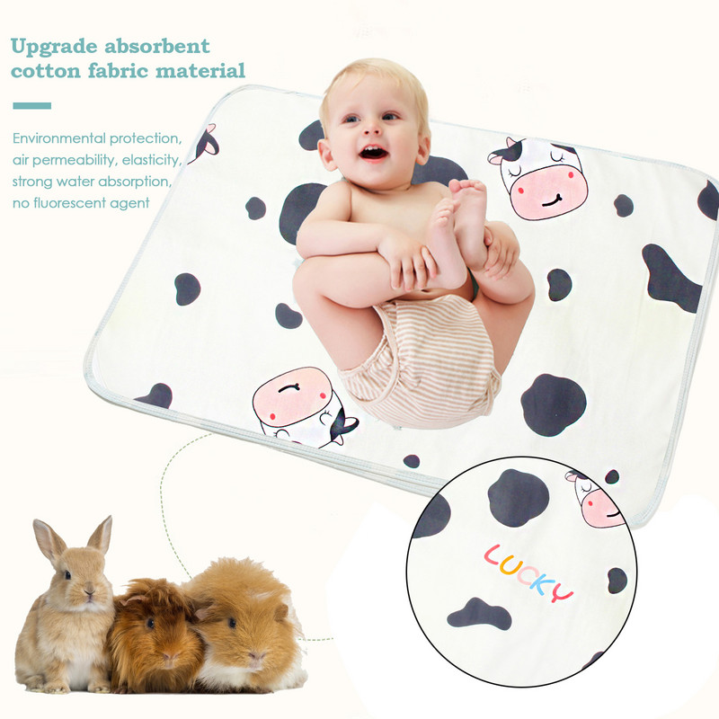 3 gab jūrascūciņu būru ieliktņi Absorbējoši jūrascūciņu urinēšanas spilventiņi, mazgājami un atkārtoti lietojami mājas mājdzīvnieku tīrīšanas rīkam