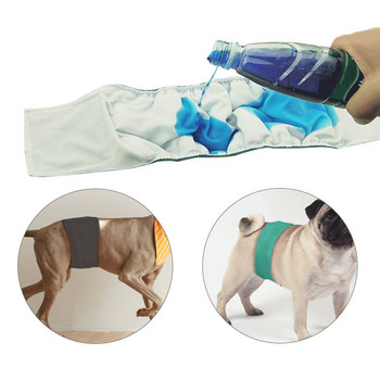 Меки миещи се ленти за корема на домашни кучета Многократни пелени за мъжки кучета Удобни пелени за многократна употреба на корема на мъжки кучета за кученца