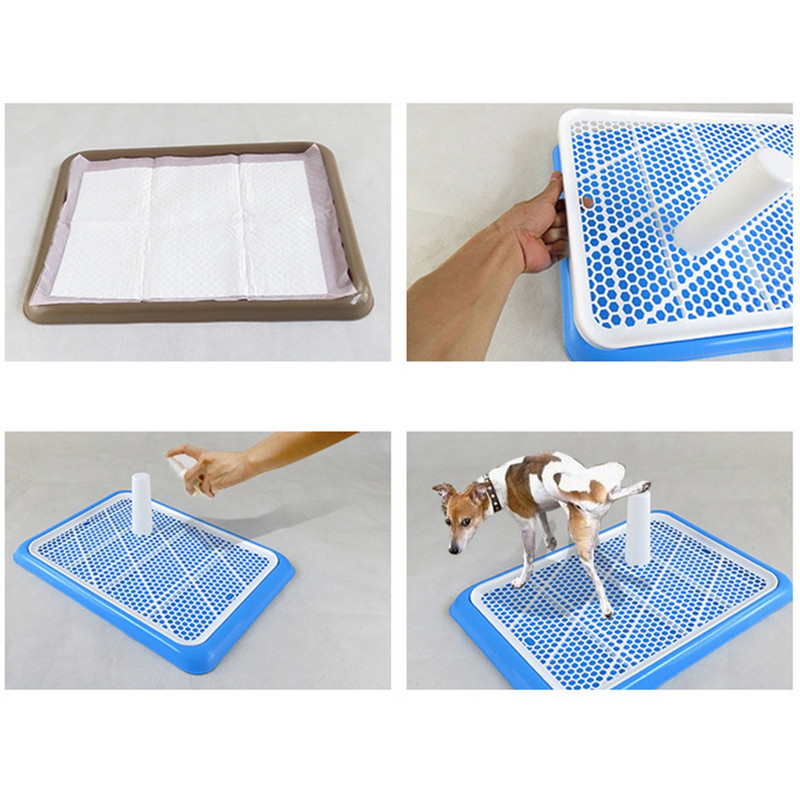 Prijenosni WC za dresuru pasa Unutarnji psi WC za male kućne ljubimce za pse, mačke Periva kutija za mačji pijesak Držač jastučića za štene Pladanj Proizvod za kućne ljubimce